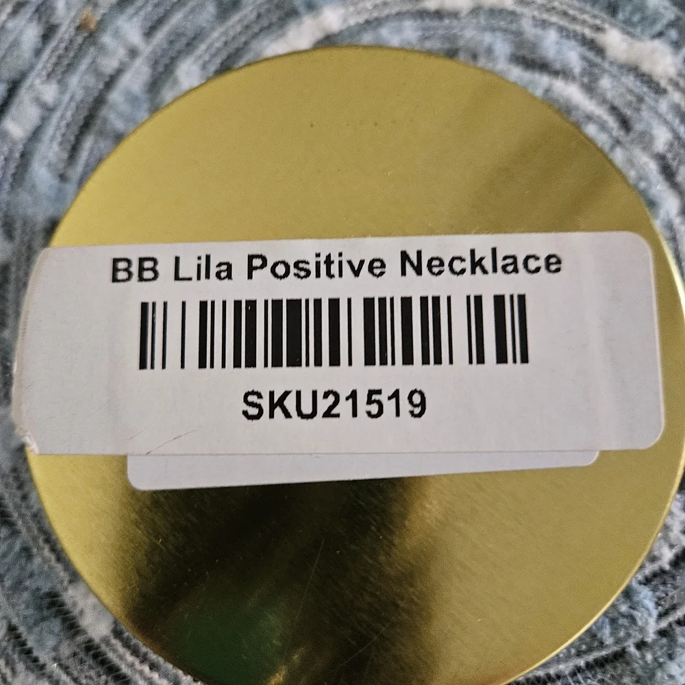 Bb lila Gold and Black Sunburst Pendant Necklace - Picture 2 of 2